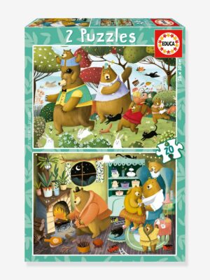 Educa 2 Kinder Puzzles Geschichten aus dem Wald EDUCA