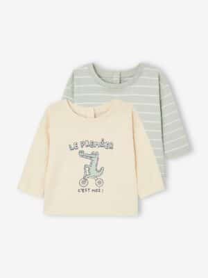 Vertbaudet 2er-Pack Baby Shirts BASIC