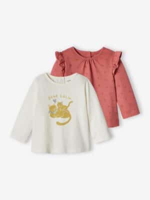 Vertbaudet 2er-Pack Baby Shirts BASIC Oeko-Tex