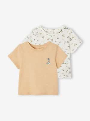 Vertbaudet 2er-Pack Baby T-Shirts aus Bio-Baumwolle