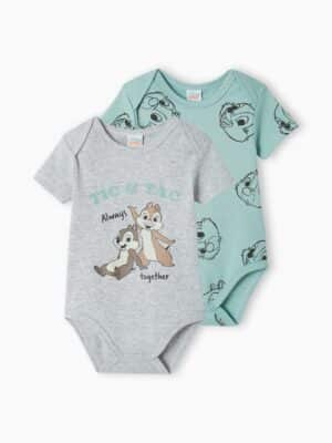 Disney Animals 2er-Pack Jungen Baby Bodys Disney Animals Chip & Chap