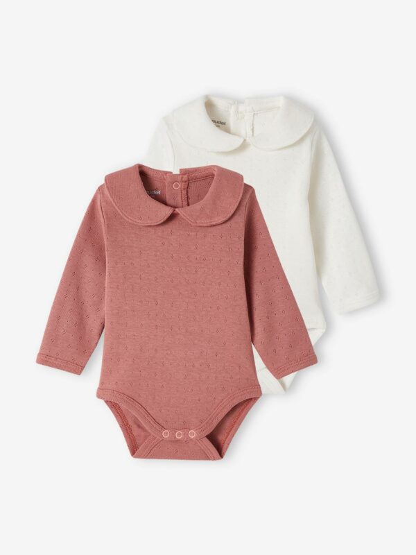 Vertbaudet 2er-Pack Mädchen Baby Bodys