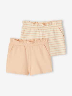 Vertbaudet 2er-Pack Mädchen Shorts