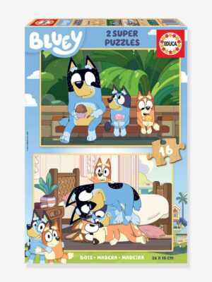 Educa 2er-Set Kinder Holz-Puzzles BLUEY EDUCA