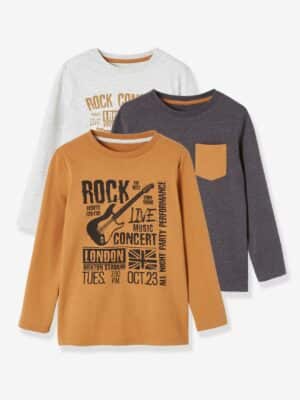 Vertbaudet 3er-Pack Jungen Shirts BASIC