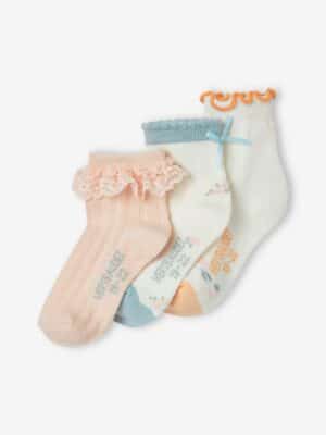 Vertbaudet 3er-Pack Mädchen Baby Socken