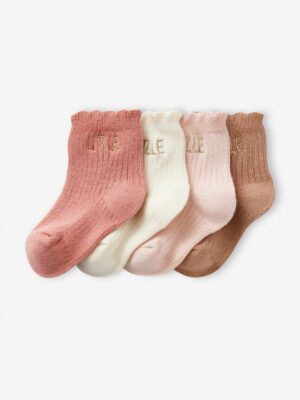 Vertbaudet 4er-Pack Baby Socken LITTLE BASIC Oeko-Tex