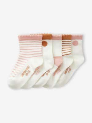 Vertbaudet 5er-Pack Baby Mädchen Socken BASIC Oeko-Tex