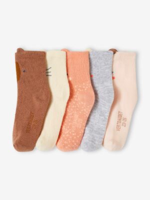 Vertbaudet 5er-Pack Baby Socken mit Tieren Oeko-Tex