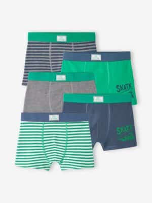 Vertbaudet 5er-Pack Jungen Boxershorts aus Stretch