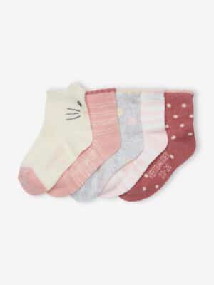 Vertbaudet 5er-Pack Mädchen Baby Socken Oeko-Tex