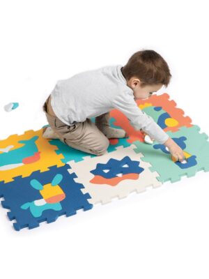 Ludi 6-teilige Baby Schaumstoff-Puzzlematte mit Tieren LUDI