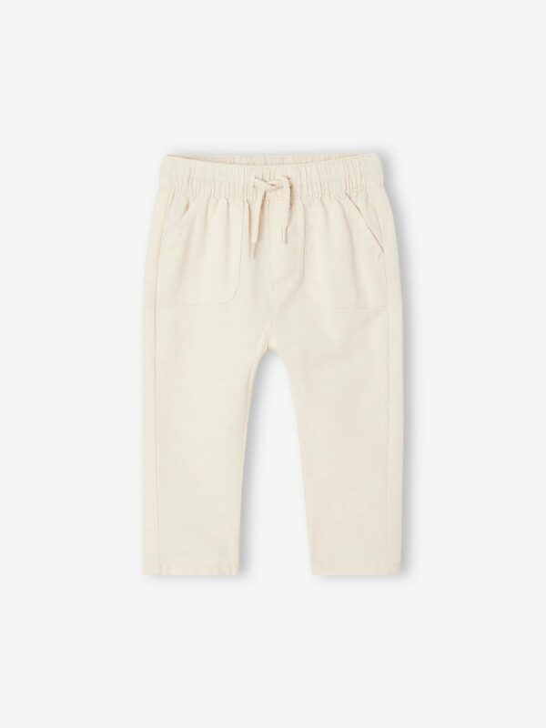 Vertbaudet Baby Hose aus Baumwolle/Leinen