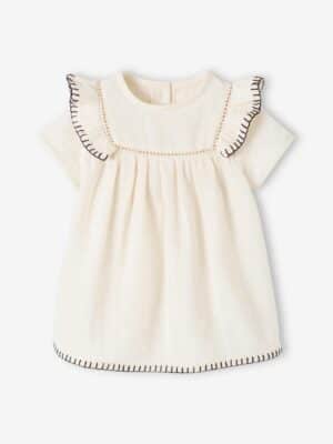 Vertbaudet Baby Kleid aus Musselin