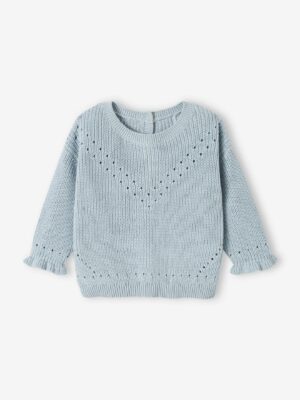 Vertbaudet Baby Pullover aus Rippstrick Oeko-Tex