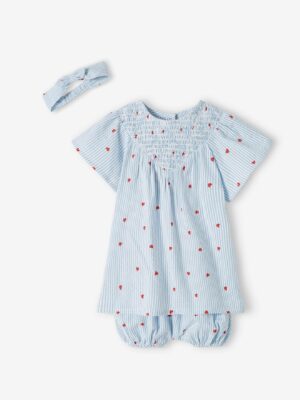 Vertbaudet Baby-Set aus Seersucker: Kleid