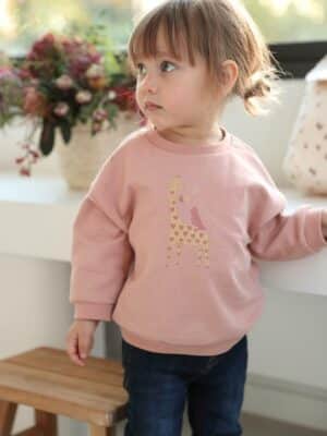 Vertbaudet Baby Sweatshirt BASIC Oeko-Tex blush