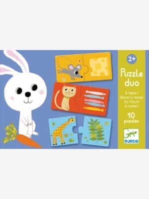 Djeco Duo-Puzzle ZU TISCH! DJECO