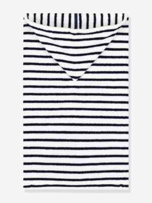 Petit Bateau Gerippter Baby Strampler mit Streifen PETIT BATEAU