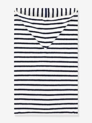 Petit Bateau Gerippter Baby Strampler mit Streifen PETIT BATEAU