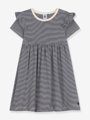 Petit Bateau Geripptes Mädchen Sommerkleid PETIT BATEAU