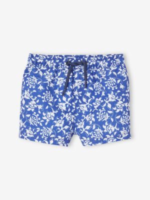 Vertbaudet Jungen Baby Badeshorts mit Blumenprint Oeko-Tex