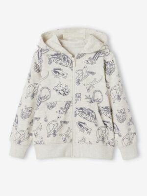 Vertbaudet Jungen Kapuzensweatjacke mit Tiermotiven