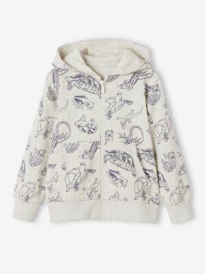 Vertbaudet Jungen Kapuzensweatjacke mit Tiermotiven