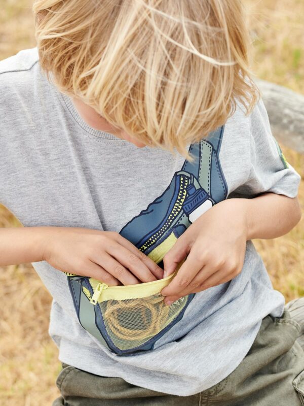 Vertbaudet Jungen T-Shirt mit Fake-Bag