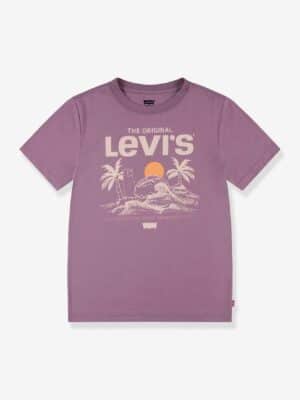 Levis Kid's Jungen T-Shirt mit Print Levi's aus Bio-Baumwolle lavandel