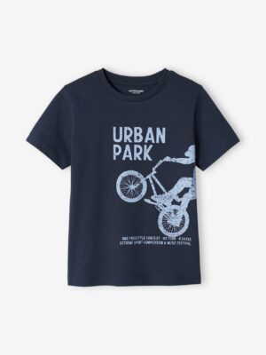 Vertbaudet Jungen T-Shirt mit Schriftzug oder Print BASIC Oeko-Tex