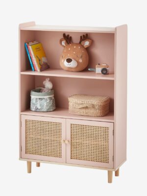 Vertbaudet Kinder Bücherregal mit Rattan POESIE