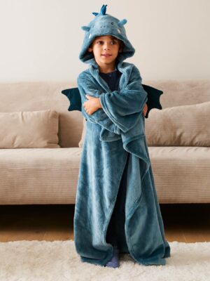 Vertbaudet Kinder & Eltern Decke mit Kapuze und Ärmeln