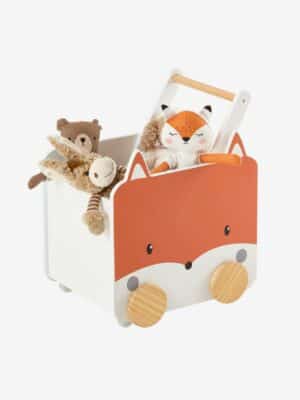 Vertbaudet Kinderzimmer Fahrbare Spielzeugkiste FUCHS