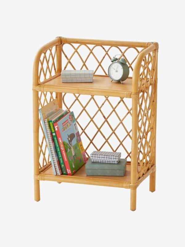 Vertbaudet Kinderzimmer Nachttisch aus Rattan BOHO