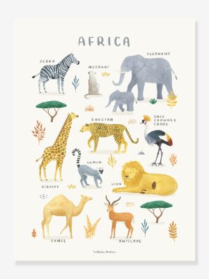 Lilipinso Kinderzimmer Poster LIVING EARTH Afrika LILIPINSO