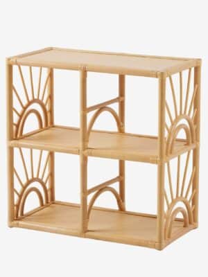 Vertbaudet Kinderzimmer Regal SONNE aus Rattan