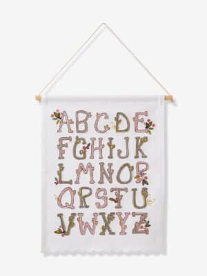 Vertbaudet Kinderzimmer Wandbehang mit Alphabet LANDHAUS