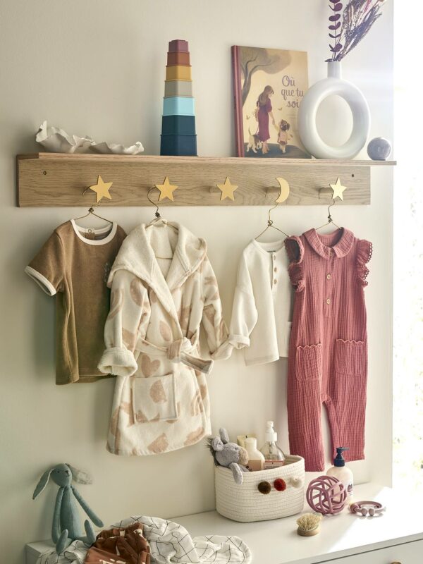 Vertbaudet Kinderzimmer Wandgarderobe MOND & STERNE