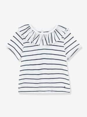 Petit Bateau Kurzärmelige Baby Bluse PETIT BATEAU