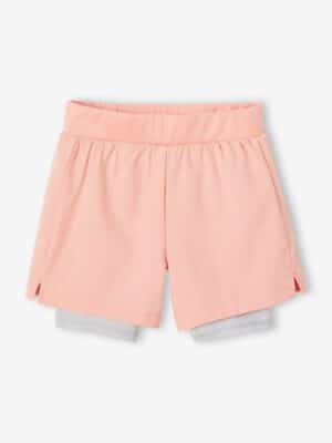 Vertbaudet Mädchen 2-in-1 Sport-Shorts