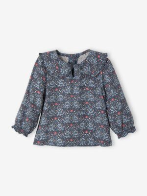 Vertbaudet Mädchen Baby Bluse mit Bubikragen