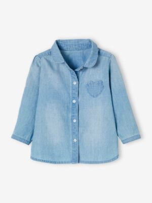 Vertbaudet Mädchen Baby Jeansbluse Oeko-Tex