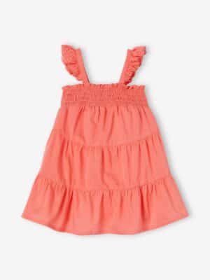 Vertbaudet Mädchen Baby Kleid mit Stufenvolants