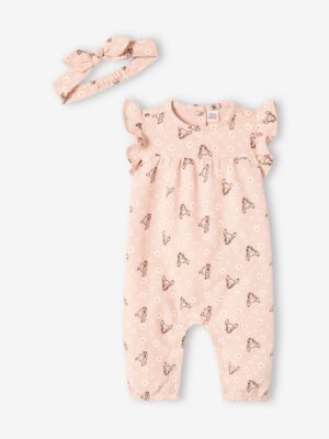 Disney Animals Mädchen Baby-Set Disney BAMBI: Overall & Haarband