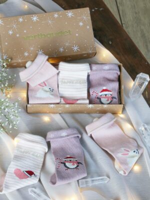 Vertbaudet Mädchen Baby Weihnachts-Geschenkset Socken Oeko-Tex