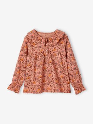 Vertbaudet Mädchen Bluse mit Blumen