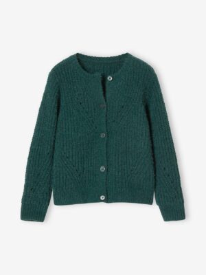 Vertbaudet Mädchen Cardigan aus Chenille-Garn