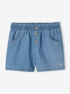 Vertbaudet Mädchen Jeansshorts mit Dehnbund