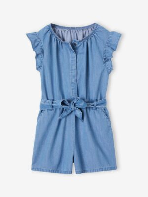 Vertbaudet Mädchen Jumpsuit aus Light-Denim